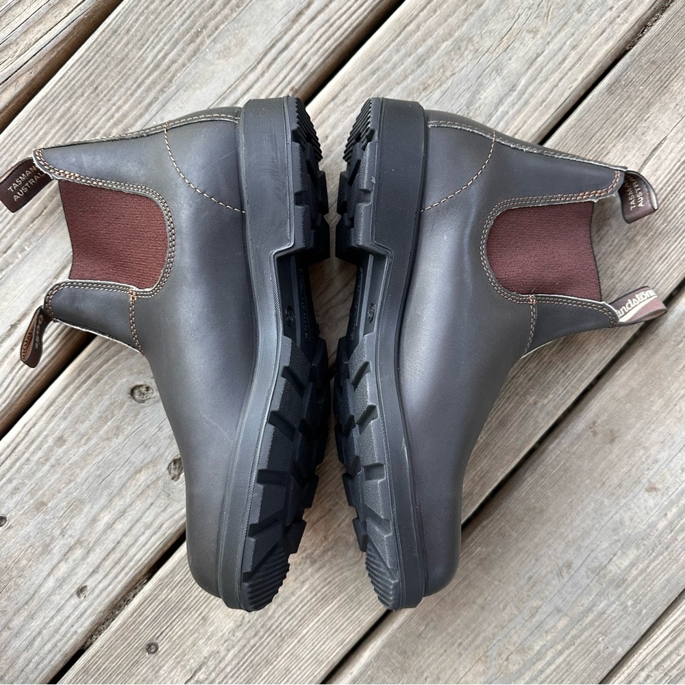 Blundstone 500 Chelsea Boots Stout Brown 9.5 10.5 - Picture 3 of 11